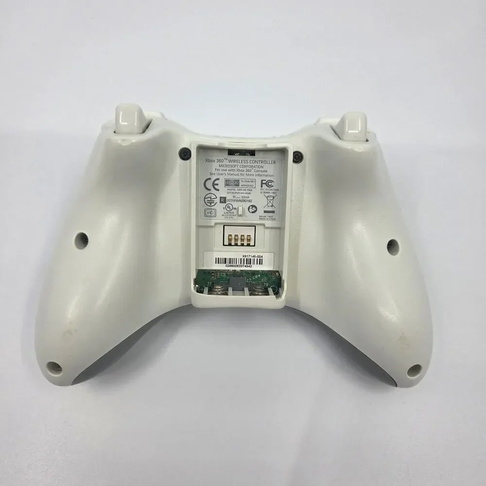 Official OEM Original Microsoft Xbox 360 Wireless Controller White + Powerpak